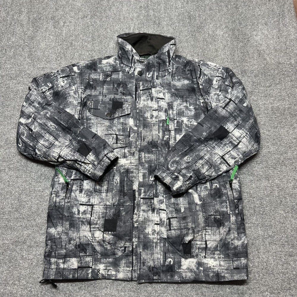 Body Glove Snow Technology Jacket Mens Medium Gray Insulated Ski Snow 5919